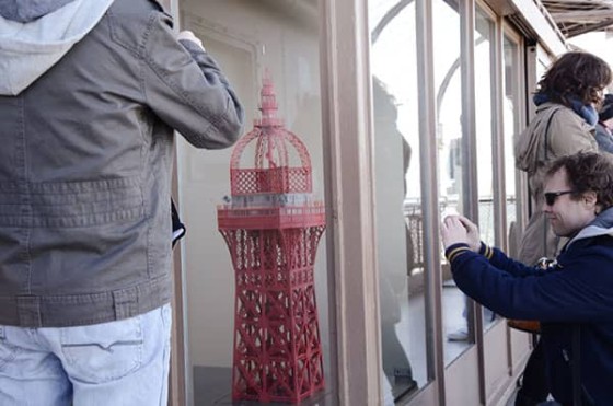 maquette du sommet de la tour Eiffel